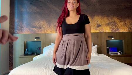 Casting Curvy: Big Ass Latina Cums 3 Times During Audition