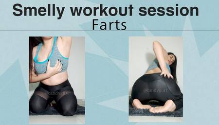 Smelly workout session farts