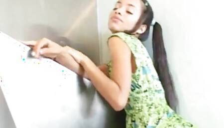 Petite sexy latina teen shows off her body