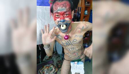 Clown Masturbates