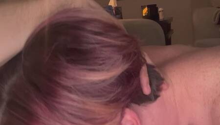 Lengthy, Sloppy, Gagging Blow Job with a Fat Facial