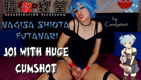 Cosplayer Futanari JOI with strap on huge cumshot