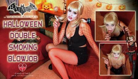 Halloween Double smoking blowjob
