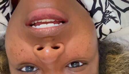 Sloppy wet face from fucking my throat