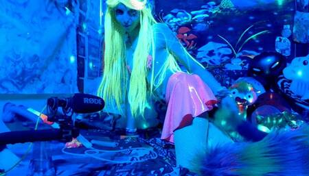 Neon Naughty Rave Goddess Makes You Goon + Cum On Her Command