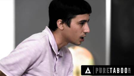 Virgin Cheerleader Sophia Burns Lets Her Teacher's Stepson Assfuck Her For An A+