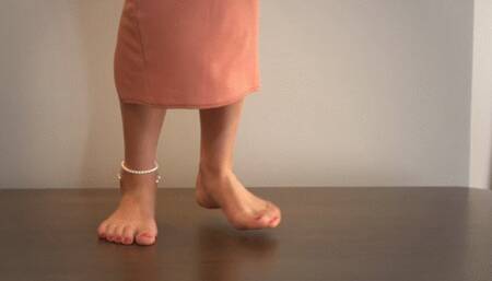 Amazing Feet Of Stella In Pink Dress - HD 1920x1080