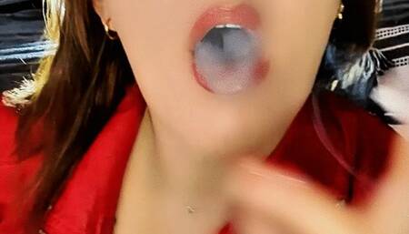 Chainsmoking and Red Leather Jacket