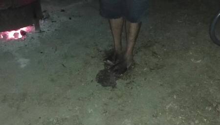 9-19-2024 Piss Feet Thursday- Fire side piss feet