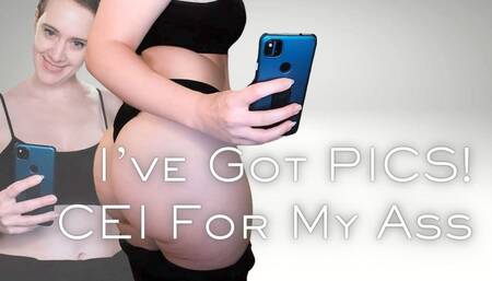 I've Got Pics! CEI For My Ass - Cum Eating Instructions For Short Haired Femdom Ass Worship