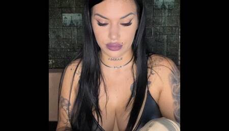 Smoking with rubber gloves