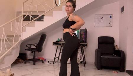 Piggy ride into lap FARTING