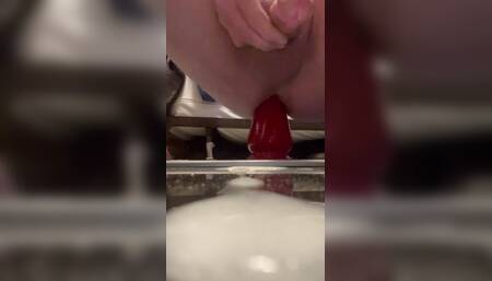 Masturbating &,Climaxing 3 Times in a Row, Cumming with my Big Plug Again