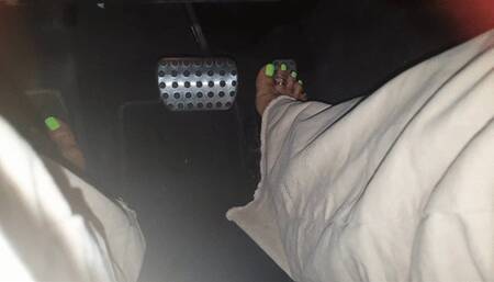 Oversized Pants Night STOMPING Barefoot