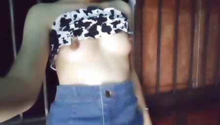 Hot Cute Petite Asian Girl Alone at Home