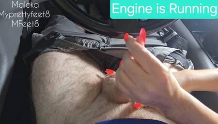 Handjob in a Dodger Viper