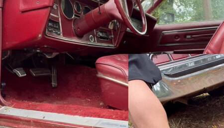 By myself, FLOORING the old beater ford