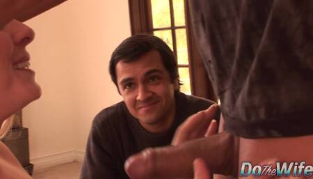 Blonde Wife Angela Attison Gets Her Booty Hole Sprayed After Anal