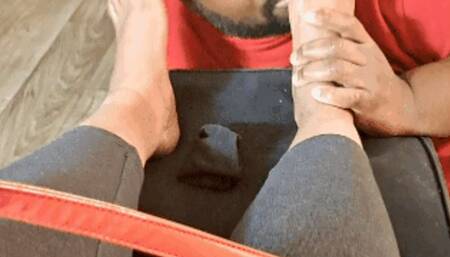 When She Invites HERSELF For A Foot Massage N Feet Worship!!