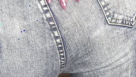MILF in Jeans Dirty Talk with Dildo