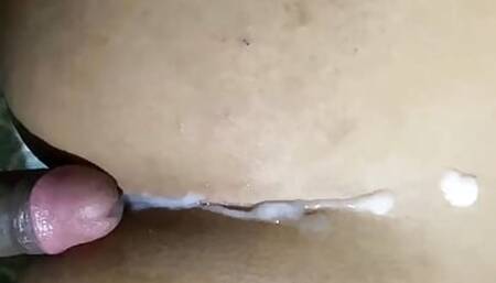 fucking my big ass wife and cum on her ass feeling horny while fucking