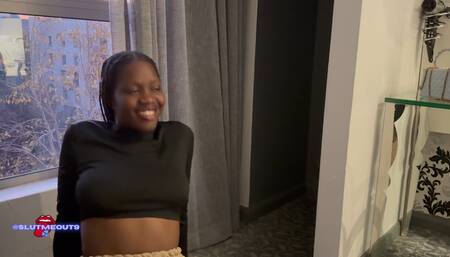 Ebony Teen Loses a Bet with Her Step Father