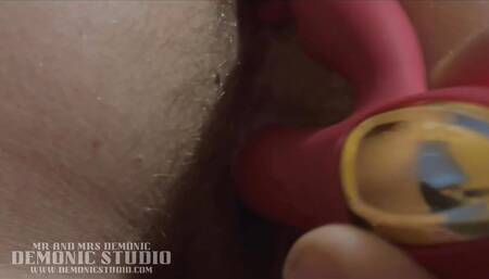Close up Hairy Pussy and Anal Masturbation