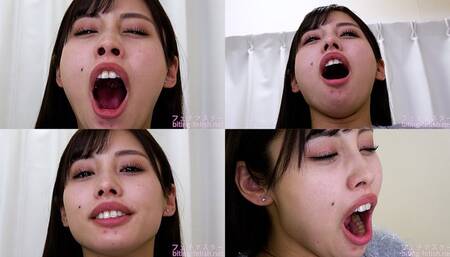 Mai Arisu - CLOSE-UP of Japanese cute girl YAWNING - 1080p
