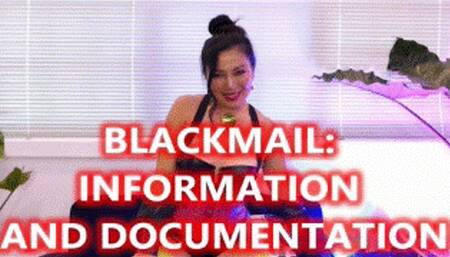 Blackmail: Information And Documentation - Mz Kim Asian Goddess Manipulation Slave Training Verbal Humiliation