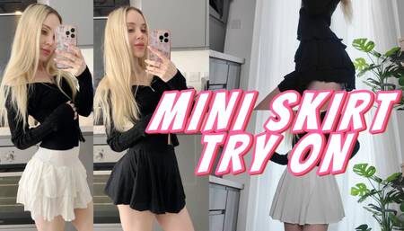 Mini Skirt Try On - Trying all my mini skirts! TRY ON HAUL