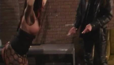 Cute babe getting her ass spanked