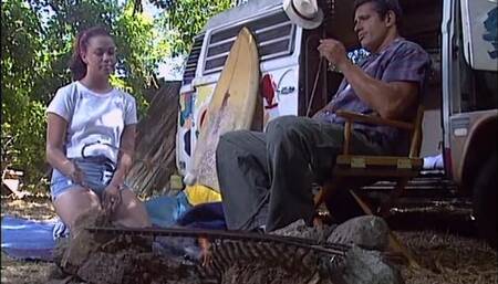 Sexy redhead teen pounded outdoors