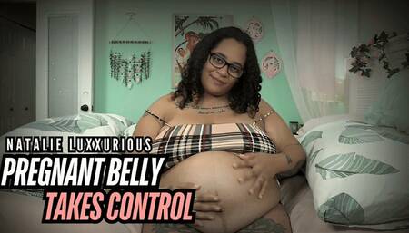 Pregnant Play with Natalie: Belly Rubbing and Control (HD 1080p MP4)