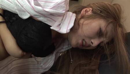 Gorgeous Japanese lady moans while her tight anus is drilled with dildos
