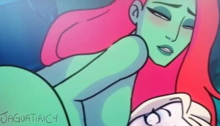 harley quinn and poison ivy Lesbian sex