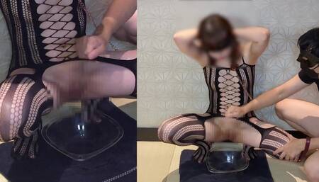 【ドM女子大生調教】ペットにおしっこを我慢させながら刺激を与える