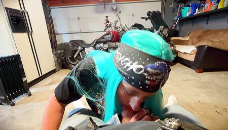 Hot Biker Chic FUCKED at Halloween Party!