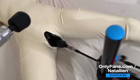 Natallien gets heavy fucked by F-machine / OnlyFans