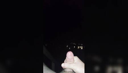 Piss and cum at night