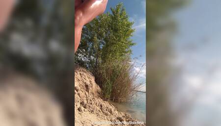 Public blowjob on the beach