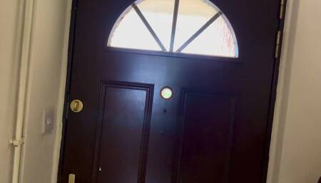 Stand by your mistress front door castrated bands awaiting your bb customer angel Scarlett black