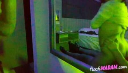 College teen with small tits fucks her older teacher for the first time.