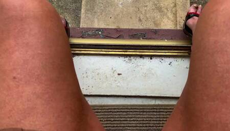 sit and watch the world go by as your castration banded balls wither away piggy angel Scarlett black