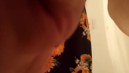 Sissy Femboy Shows off clit in cage & pussy