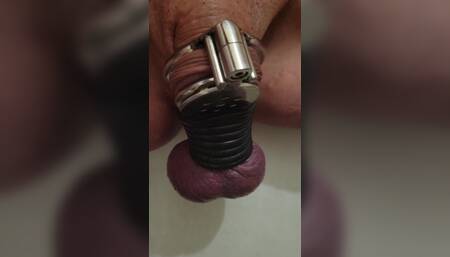 Chastity slave inspection by Mistress 2