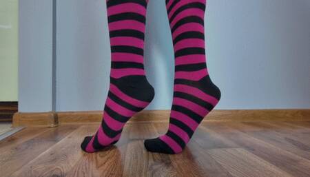 Ruslana In White Bra Sits On A Swing And Massages Penis Of Spiderman - Long Socks - HD 2560x1440