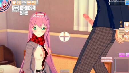 3D Hentaigame - take Zerotwo virginity and creampie