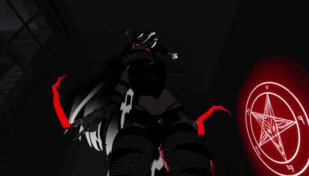 YOU SUMMON AN GOTHIC E-GIRL TO GIVE YOU A TREAT DURING HALLOWEEN