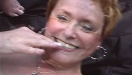 Granny Loves the Taste of All the Cum