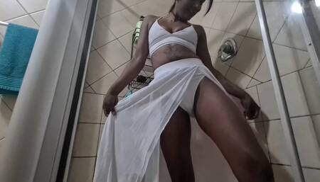 Indian girl pissing in different lingerie outfits and clothing piss compilation